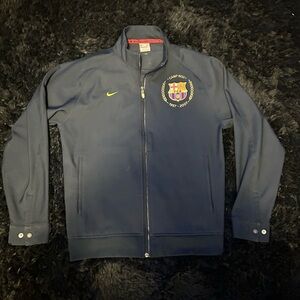 Navy Barcelona Jacket with Embroidered Crest